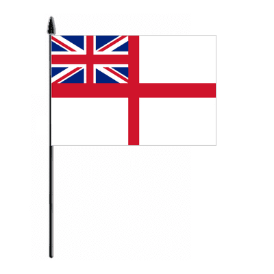White Ensign Hand Flag - Medium.
