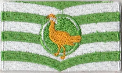 Wiltshire Embroidered Flag Patch, style 04