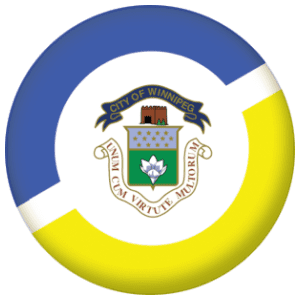 Winnipeg Flag 58mm Button Badge