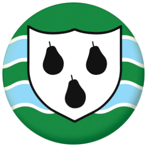 Worcestershire County Flag 25mm Button Badge