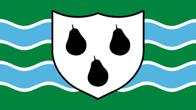 Worcestershire Large County Flag - 5' x 3'.