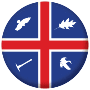 Wroxton Town / City Flag 58mm Fridge Magnet