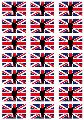 WW1 Commemorative Stickers - 21 per sheet