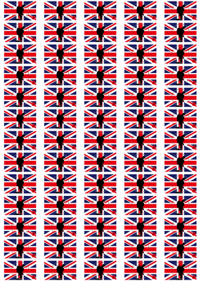 WW1 Commemorative Stickers - 65 per sheet