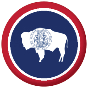 Wyoming State Flag 25mm Pin Button Badge