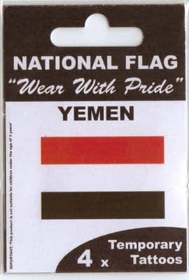 Yemen Country Flag Tattoos.