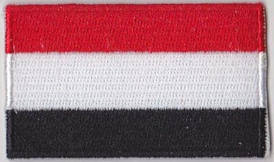 Yemen Embroidered Flag Patch, style 04