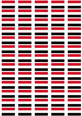 Yemen Flag Stickers - 65 per sheet