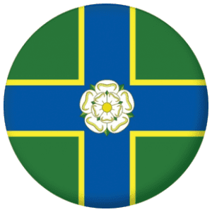 Yorkshire North Riding County Flag 58mm Mirror