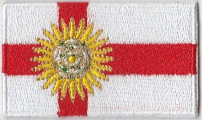 Yorkshire West Riding Embroidered Flag Patch, style 04