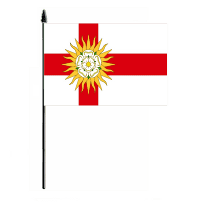 Yorkshire West Riding Hand Flag - Medium