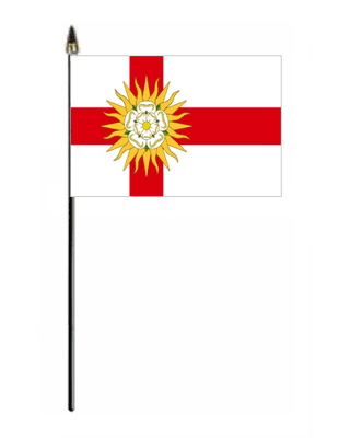 Yorkshire West Riding Hand Flag - Small