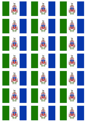 Yukon Flag Stickers - 21 per sheet