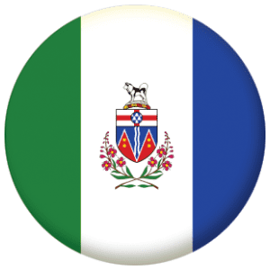 Yukon Territory Flag 58mm Button Badge