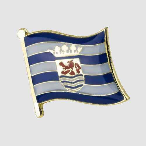 Zeeland Netherlands Province Flag Enamel Pin Badge – small