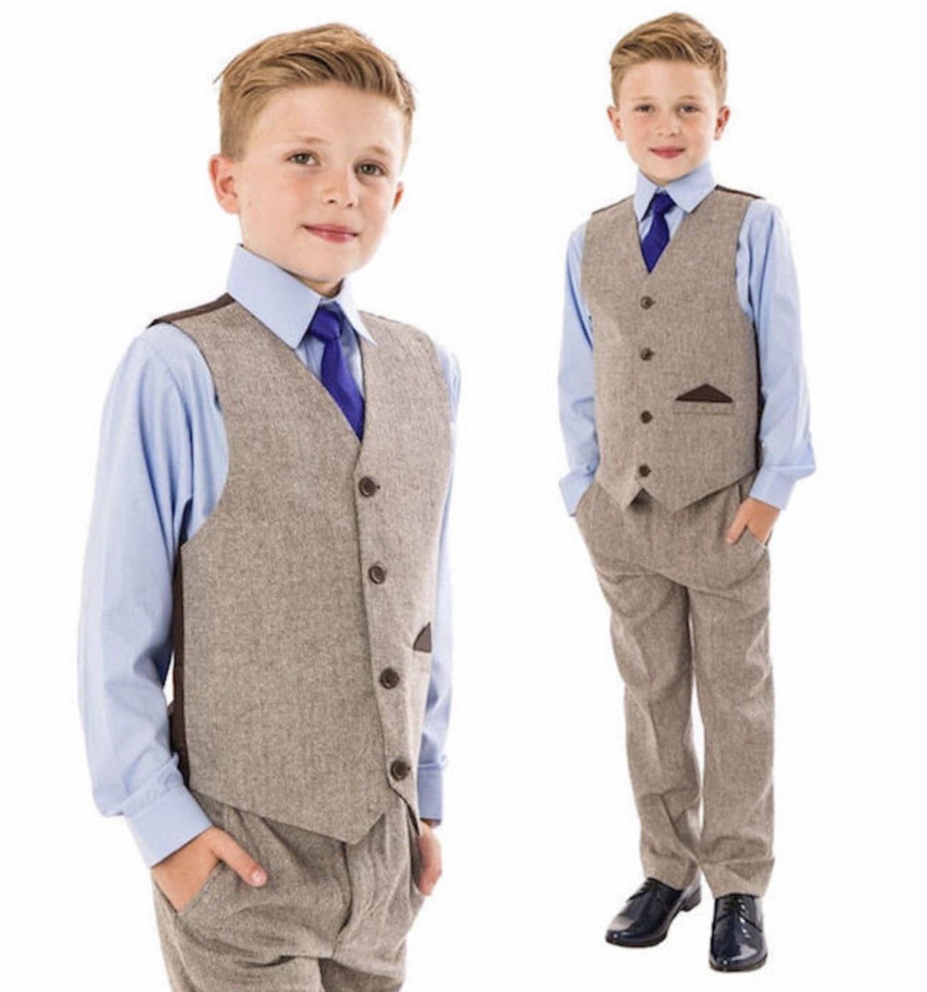 Boys sales herringbone waistcoat