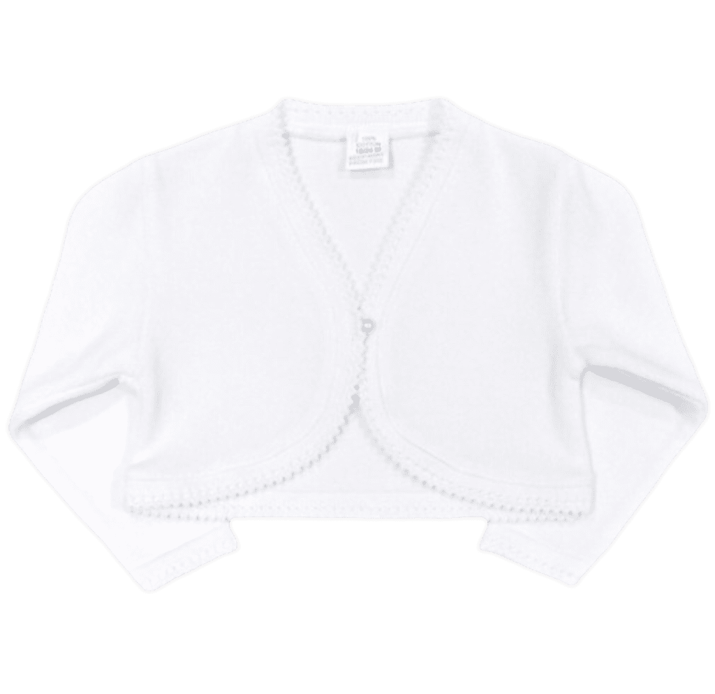 White bolero shop cardigan