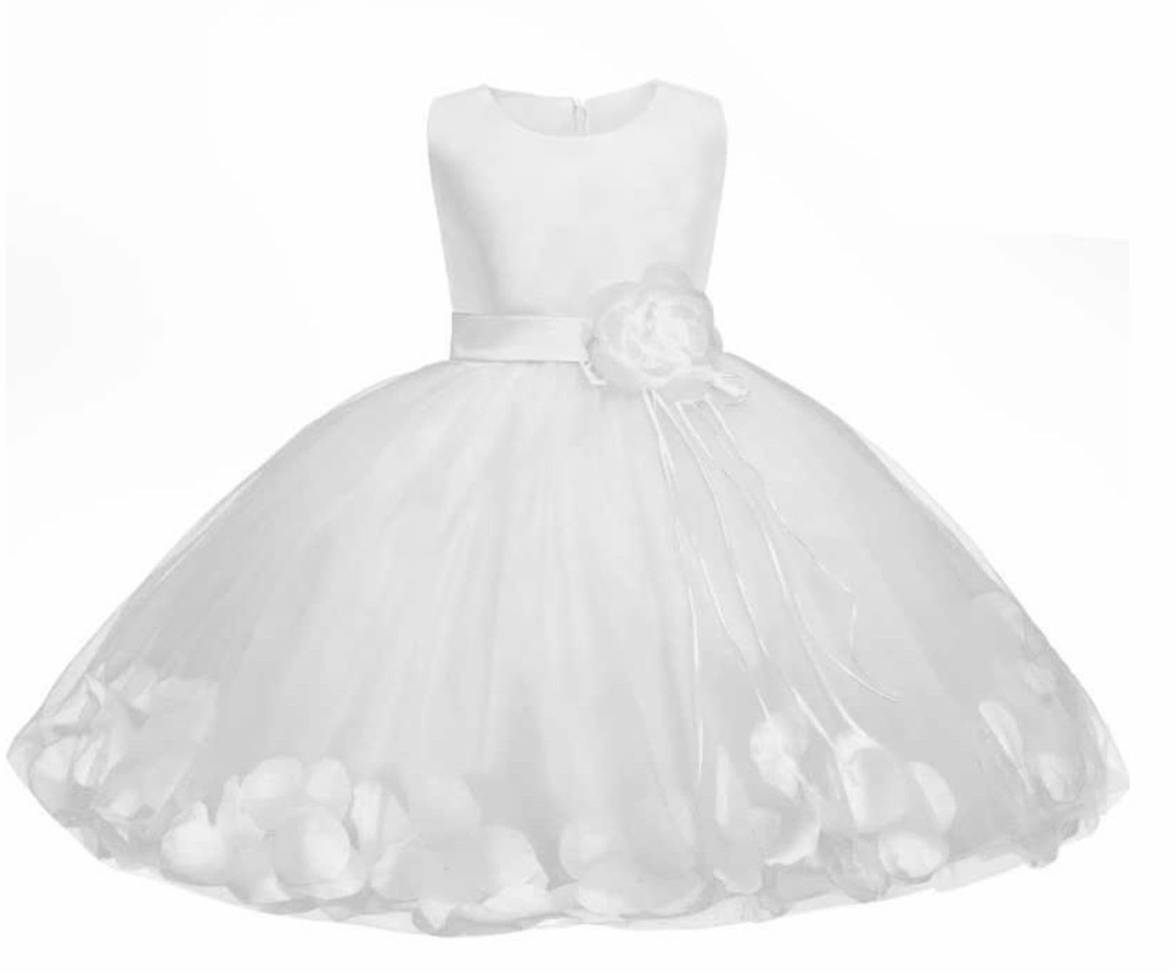 Flower girl petal sales dress