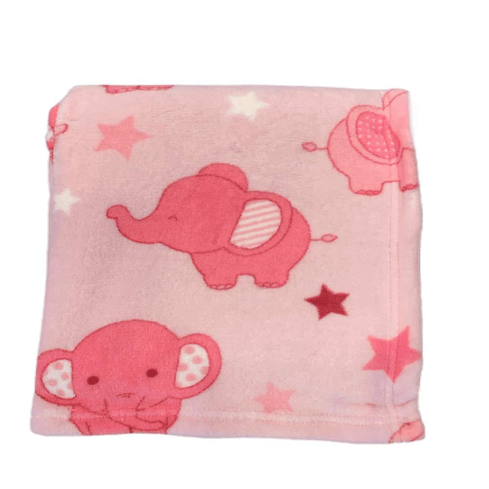 Super Soft Babies Pink Elephant Wrap Blankets