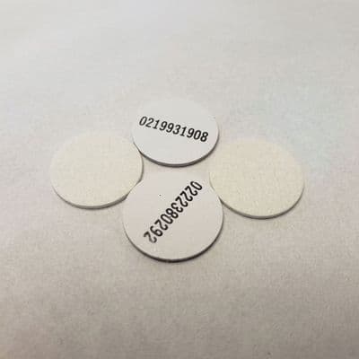 20mm PVC Sticker Disc (Mifare Ultralight EV1 / NFC)
