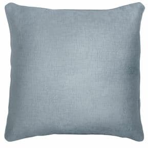 4 X DUCK EGG BLUE SOFT VELVET TOUCH TEXTURED PIPED18