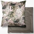 Butterfly Peacock Pink  Green Utopia Soft Velvet 17" Cushion Filled £13.99
