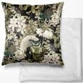 Luxury Butterfly Peacock Utopia Black Green Soft Velvet 17"Cushion Filled £13.99