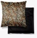 Plush Velvet Cheetah Leopard Print Tanzania Reversible 18" Cushion Covers £10.95
