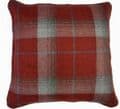 Scottish Red Tartan Check SoftTouch Piped 18" Cushion Cover £8.99