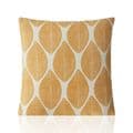 Set of 2 Luxury Chenille  Ochre Leaves Cream Bliss 18" Cushion Covers £10.99