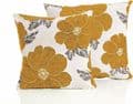 Set of 2 Mustard Gold Chenille Velvet 18" Covers £11.95 set