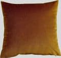 Set of 4  Toffee Plush Opulence Smooth Soft Velvet 18" Cushion Covers £19.99