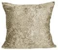 Sold in Pairs  Shimmery Champagne Crushed Velvet 18" Cushion Covers  £10.99