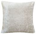 Sold in Pairs  Shimmery Ivory Cream  Crushed Velvet 18" Cushion Covers  £10.99