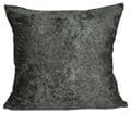 Sold in Pairs  Shimmery Pewter Grey  Crushed Velvet 18" Cushion Covers  £10.99