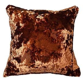 UK MADE COPPER ORANGE THICK CRUSHED VELVET RUST 17