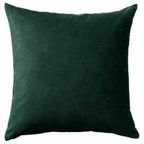 UK MADE PLAIN ROYAL BOTTLE DARK GREEN LUXURY VELVET CUSHION COVER £6.99 EACH