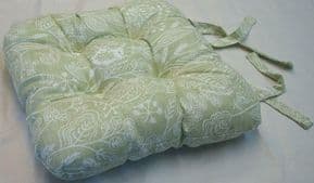 UK MADE SAGE GREEN HEDGEHOG FOX RABBIT WILDLIFE CHUNKY CHAIR SEAT PAD £8.99 EA