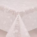 White Lace Crochet Look PVC  Wipe Clean Tablecloth 54" Wide X 2 Metres £11.95