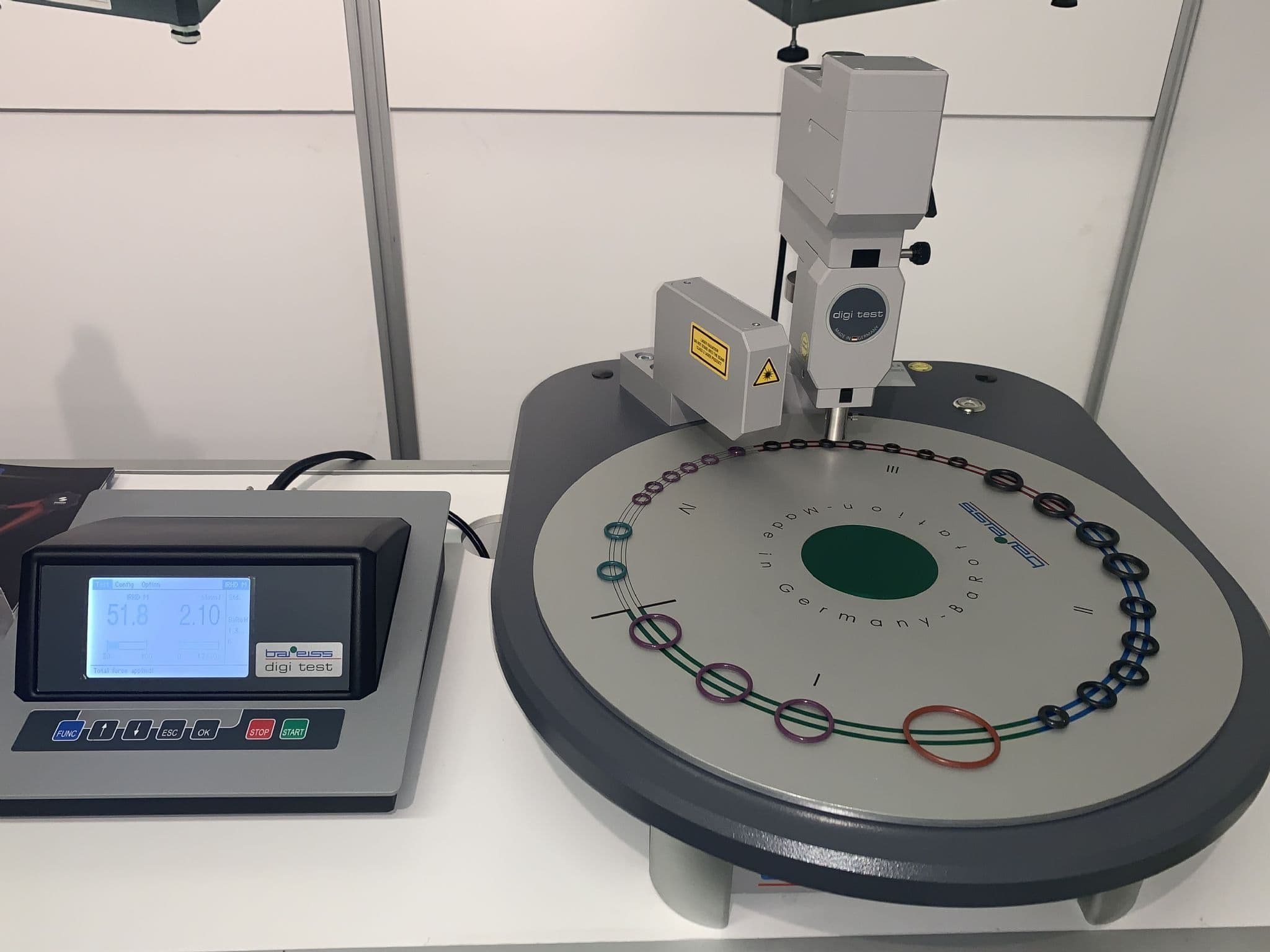 BAREISS BaRotation IV O-ring hardness tester for IRHD MICRO M & Micro ...
