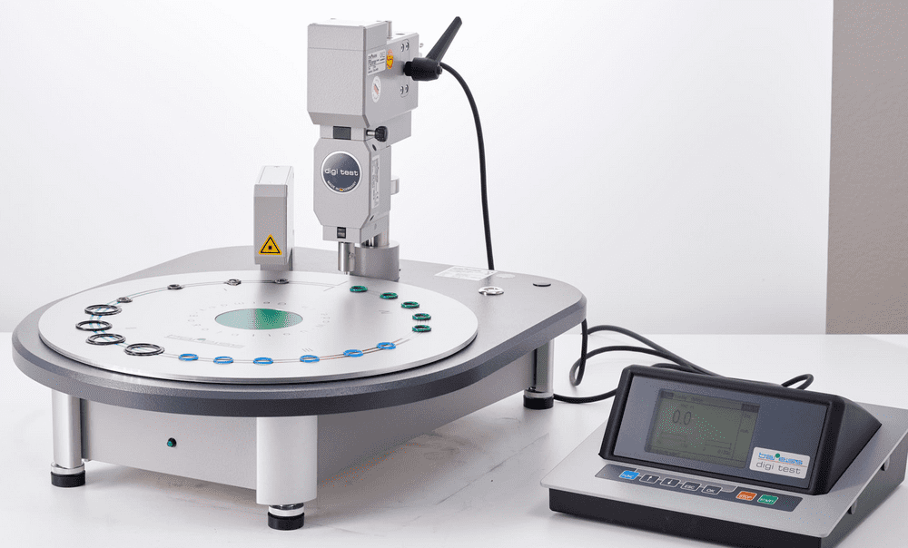 BAREISS BaRotation IV hardness tester for IRHD MICRO M & Micro Shore A