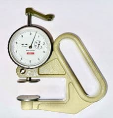 KAFER Dial Thickness Gauge K 50 / 2 - Reading: 0.1 mm - WITH Pressure Lever