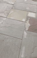 1 m2 Calibrated Raj Green Surrey Riven Sandstone Mixed Sizes 22 mm
