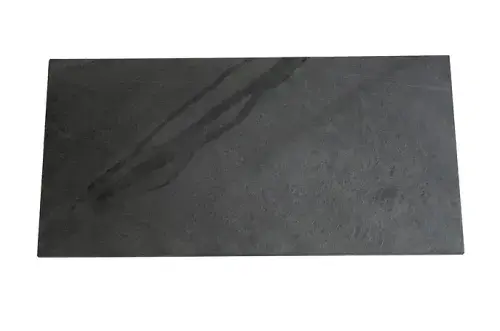 1200 x 450 x 30 Brazilian Black Riven Slate Hearth Blank