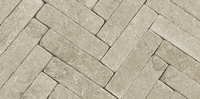 Jerusalem Cream Limestone Slim Setts | Jerusalem Cream Patio Herringbone  | Limestone tumbled | Limestone Flags | UK  |