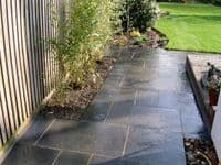 18.9 m2 Full crate Deal Black Limestone Sawn Paving  900 x 600  Garden slabs