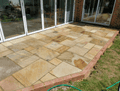 19.26 m2 Full Crate Calibrated 22 mm Mint Fossil Indian Riven Sandstone Patio Pack Paving