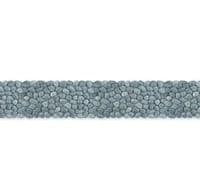 1m2  (9.9 Linear metres) Black Natural Pebble Border Tiles 10 x 30 cm