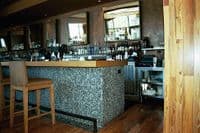 1m2 Beige & Black River Stone Pebble Tiles on Mesh