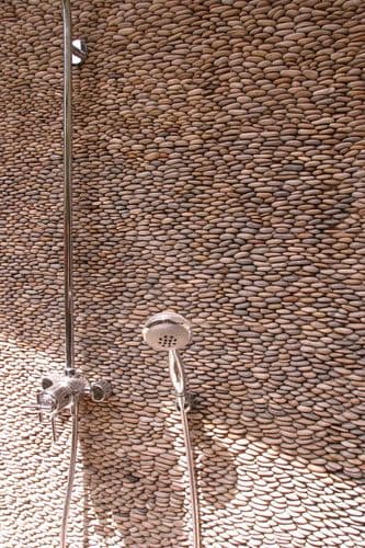Pebble Feature Walls| Mosaics In Wet Areas | Pebbles in Bathrooms  | Natural Stone  | Sussex
